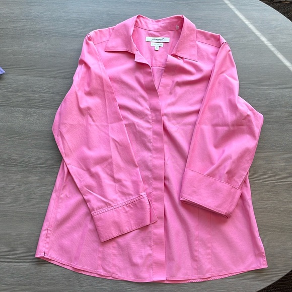 Foxcroft 3/4 sleeve button up - Picture 1 of 3